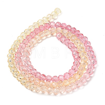 Transparent Painted Glass Beads Strands DGLA-A034-T4mm-A09-1