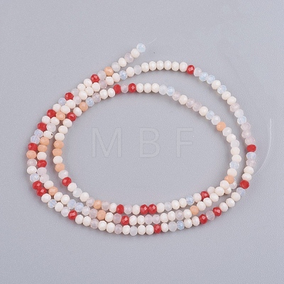 Faceted Glass Beads Strands GLAA-G074-B04-1