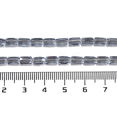 Electroplate Glass Beads Strands GLAA-Q101-02A-PL05-1