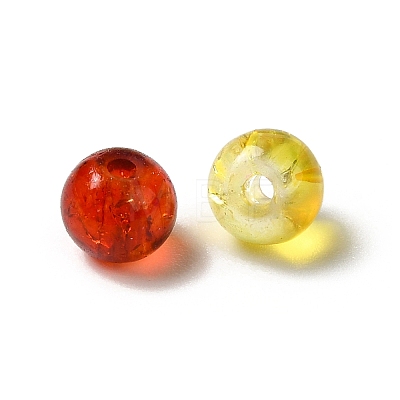 Transparent Crackle Glass Beads CCG-MSMC0002-04-M-1