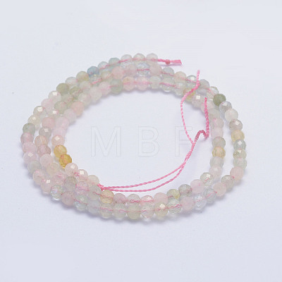 Natural Morganite Beads Strands G-L478-19-4mm-1