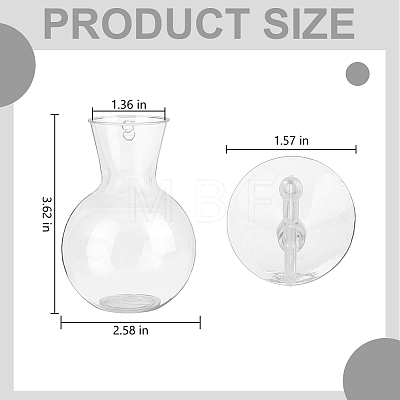 8Pcs Acrylic Hydroponic Vases DJEW-WH0643-107-1