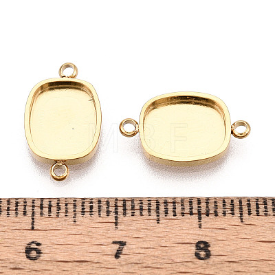 304 Stainless Steel Connector Cabochon Settings STAS-N115-40G-1
