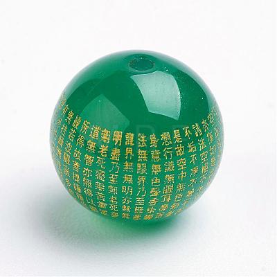 Natural Green Onyx Agate Beads G-K176-F01-1