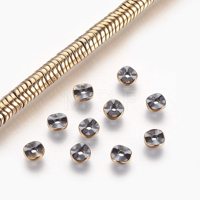 Electroplated Non-magnetic Synthetic Hematite Bead Strand G-E498-18A-1