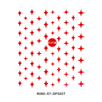 3D Star Sea Horse Bowknot Nail Decals Stickers MRMJ-R090-57-DP3207-1