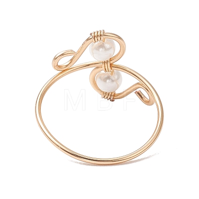 Shell Pearl Finger Rings RJEW-TA00131-1