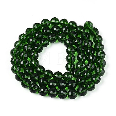 Transparent Glass Bead Strands GLAA-R095-10mm-29-1