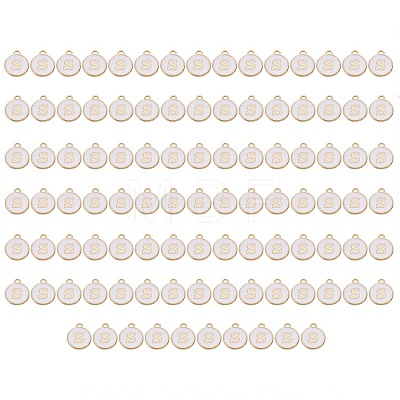 Golden Plated Enamel Alloy Charms ENAM-SZ0001-26A-S-1