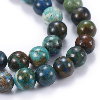 Natural Chrysocolla Beads Strands G-F630-01-D-1