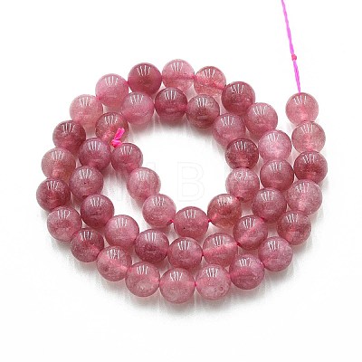 Natural Quartz Beads Strands G-N355-8mm-70-1