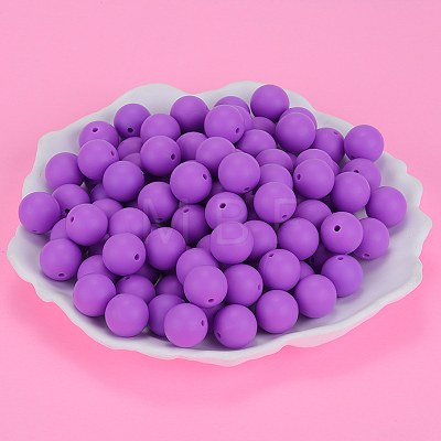 Round Silicone Focal Beads SI-JX0046A-04-1