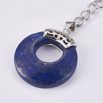 Natural Lapis Lazuli Keychain KEYC-P041-D12-1