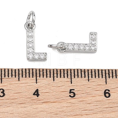 SHEGRACE Brass Micro Pave Clear Cubic Zirconia Pendants XGRQ29646-394P-L-1