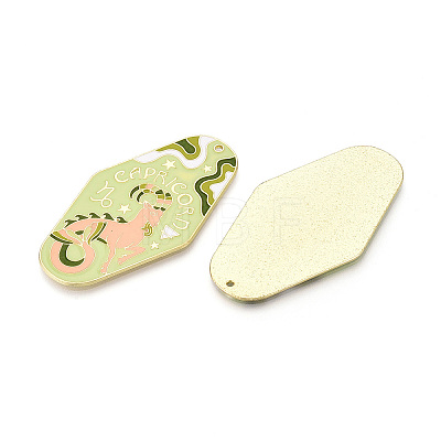 Rack Plating Alloy and Enamel Big Pendants ENAM-T021-29C-1