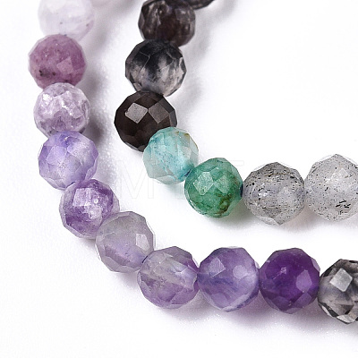 Natural Mixed Gemstone Beads Strands G-D080-A01-02-23-1