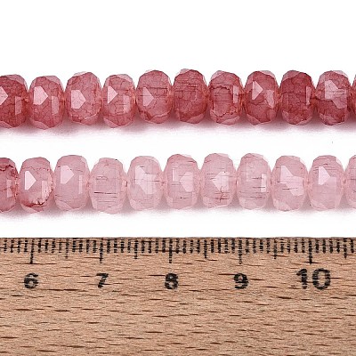 Imitation Jade Crackle Glass Beads Strands GLAA-N068-01A-A04-1