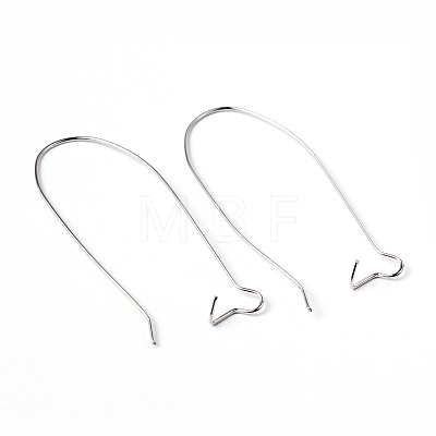 Brass Hoop Earrings Findings Kidney Ear Wires EC221-4NF-1