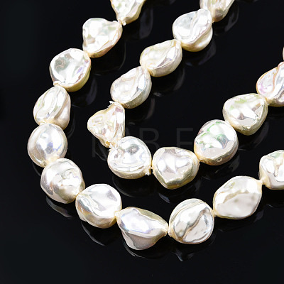 ABS Plastic Imitation Pearl Beads Strands KY-N015-15-A05-1