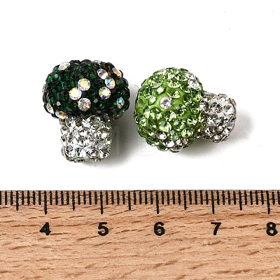 Handmade Polymer Clay Rhinestone Beads CLAY-Z005-01A-1