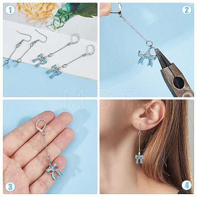 60Pcs Iron & 304 Stainless Steel Earring Findings EJEW-HS00012-1