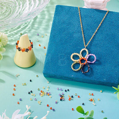 240Pcs 6 Colors Cubic Zirconia Bead ZIRC-TA0001-27-1