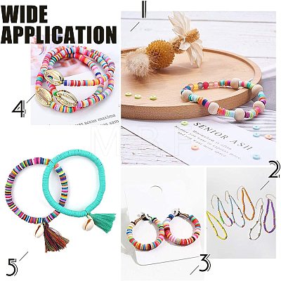 Handmade Polymer Clay Beads LS-CLAY-R067-3.0mm-33-1