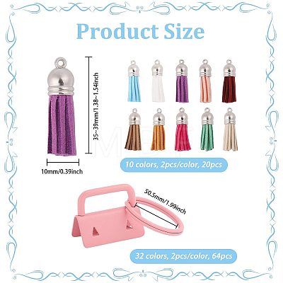 DIY Keychain Making Kits DIY-PH0038-73-1