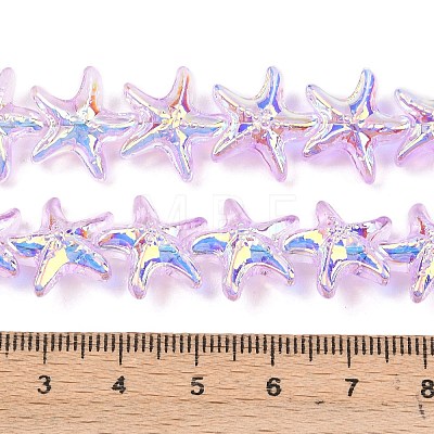 Electroplate Glass Beads Strands EGLA-P069-01A-AB06-1