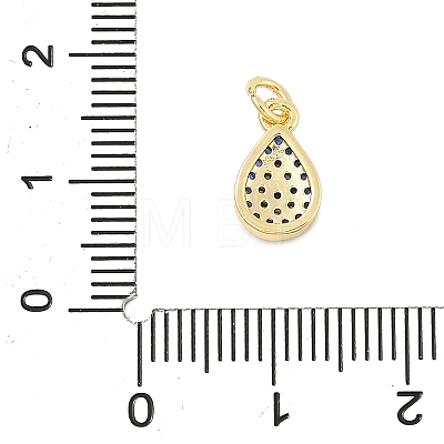 Brass Micro Pave Cubic Zirconia Pendants KK-U056-09G-1