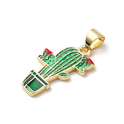 Brass Enamel Pendants LS-FIND-I054-01D-G-1
