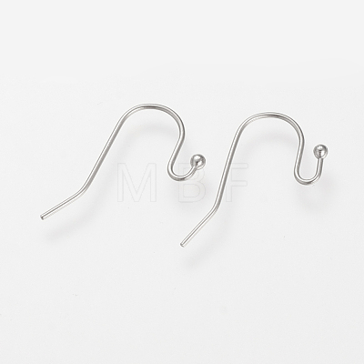 304 Stainless Steel Earring Hooks X-STAS-S066-09-1