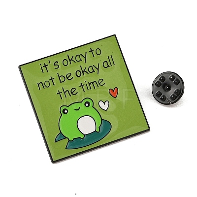 It's Okay to Not Be Okay All the Time Alloy Brooches JEWB-M046-17B-1