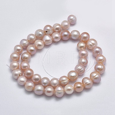 Natural Cultured Freshwater Pearl Beads Strands PEAR-F007-06B-01-1