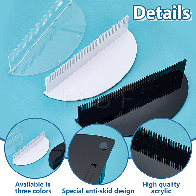 3Pcs 3 Colors Acrylic Hairpiece Display Stands ODIS-GO0001-14-1