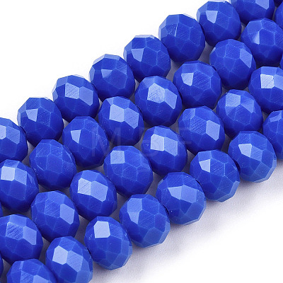 Opaque Solid Color Glass Beads Strands EGLA-A034-P2mm-D32-1