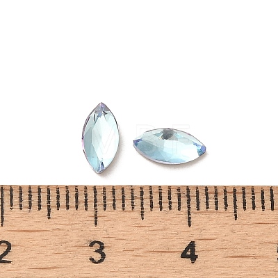 Glass Rhinestone Cabochons RGLA-P037-09A-D202-1