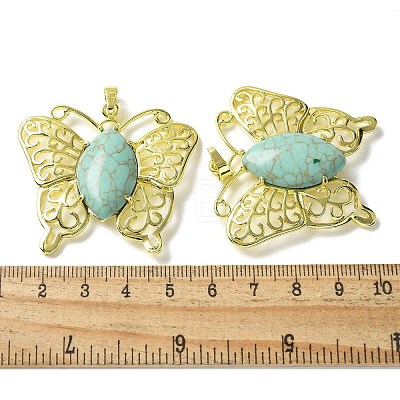 Synthetic Turquoise Pendants G-M288-01G-15-1