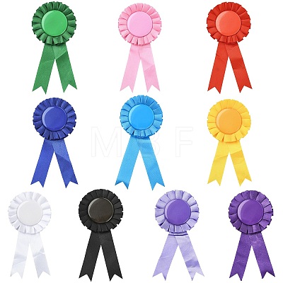 10Pcs Cloth Brooches AJEW-CJC0010-06-1