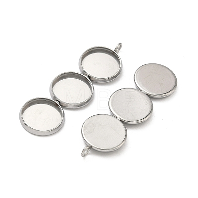 304 Stainless Steel Pendant Cabochon Settings STAS-K320-03A-P-1