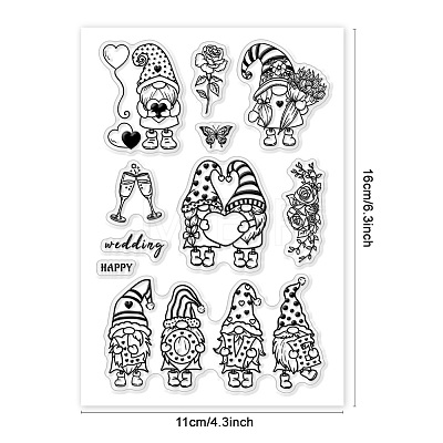 Custom PVC Plastic Clear Stamps DIY-WH0618-0132-1