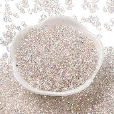 AB Color Plated Glass Seed Beads SEED-L011-06B-03-1