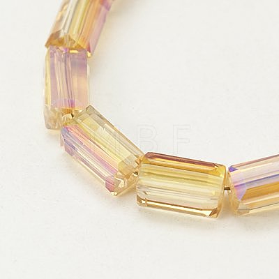 Electroplate Glass Beads EGLA-J023-8x4mm-WLS03-1