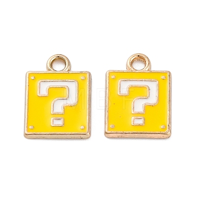 Alloy Enamel Charms ENAM-Q001-08G-01-1