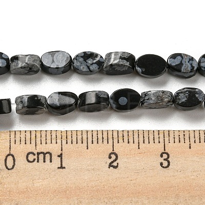 Natural Snowflake Obsidian Beads Strands G-M420-H11-03-1