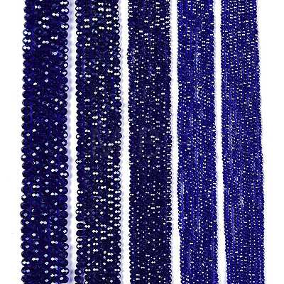 Electroplate Glass Beads Strands EGLA-A044-T6mm-A06-1