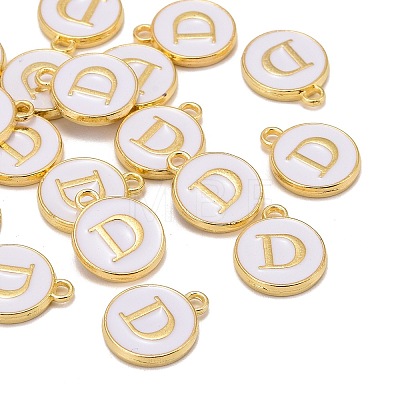 Golden Plated Alloy Charms LS-ENAM-S118-01D-1
