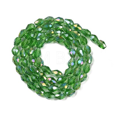 Transparent Electroplate Glass Beads Strands LS-EGLA-N013-T6mm-B14-1