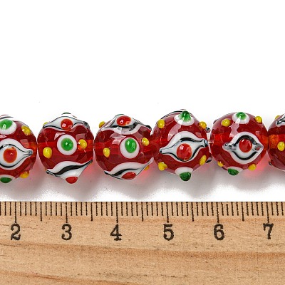 Handmade Lampwork Beads Strands LAMP-N025-05D-1