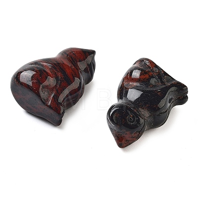 Natural Mahogany Obsidian Carved Figurines DJEW-L023-B10-1